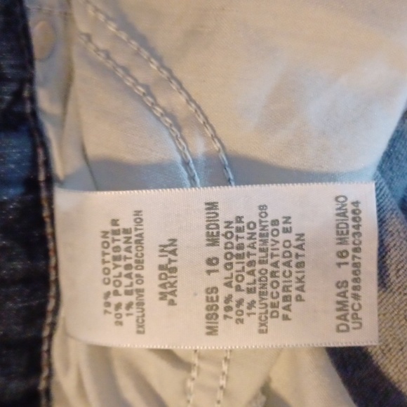 LEVI STRAUSS & CO. THE SKINNY JEANS,  MISSES 16 MEDIUM. - Picture 8 of 11